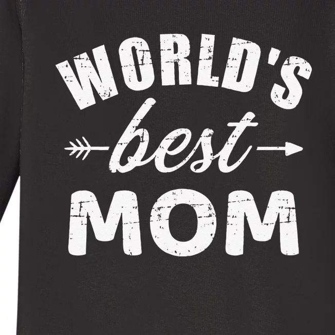 World's Best Mom Mother's Day Baby Long Sleeve Bodysuit