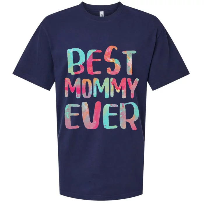 Womens Best Mommy Ever Mother's Day Sueded Cloud Jersey T-Shirt