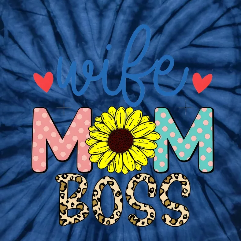 Wife Boss Mom Funny Matching Family Tie-Dye T-Shirt