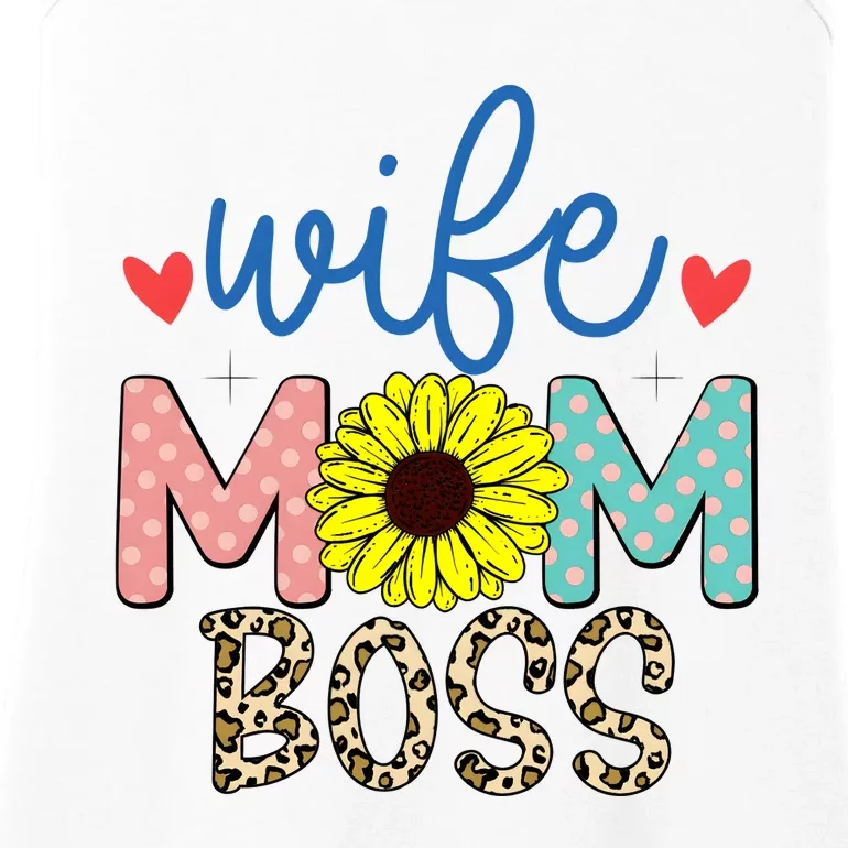 Wife Boss Mom Funny Matching Family Ladies Essential Tank