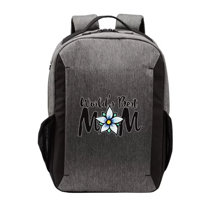 World's Best Mom Flower Vector Backpack