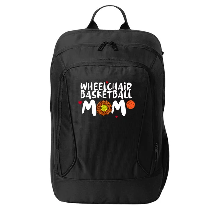 Wheelchair Basketball Mom Gift City Backpack