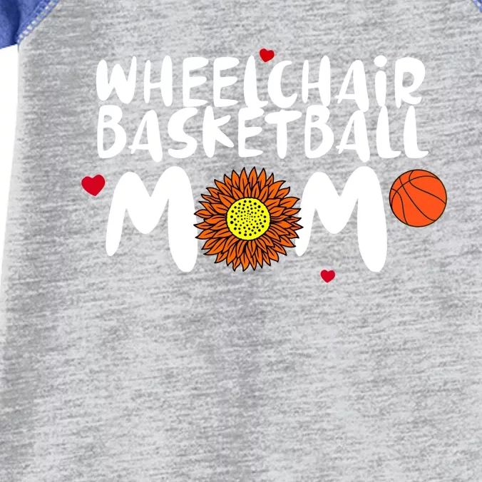 Wheelchair Basketball Mom Gift Infant Baby Jersey Bodysuit