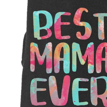 Womens Best Mama Ever Mother's Day Doggie 3-End Fleece Hoodie