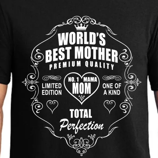 World's Best Mother Number One 1 Mom Greatest Mama Mommy Gift Pajama Set