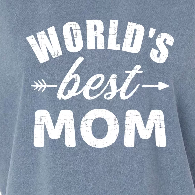 World's Best Mom Mother's Day Gift Garment-Dyed Women's Muscle Tee