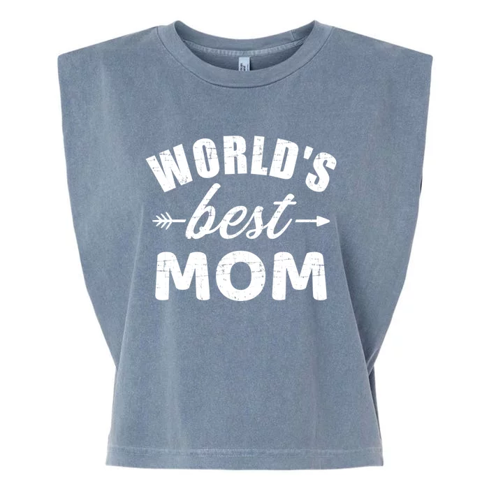 World's Best Mom Mother's Day Gift Garment-Dyed Women's Muscle Tee