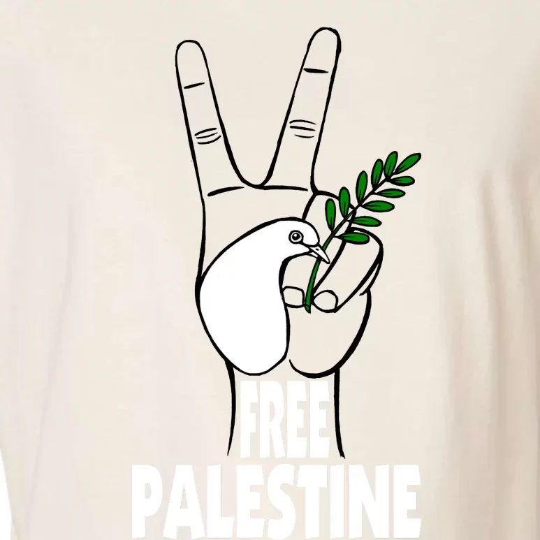 West Bank Middle East Peace Dove Olive Branch Free Palestine Garment-Dyed Women's Muscle Tee