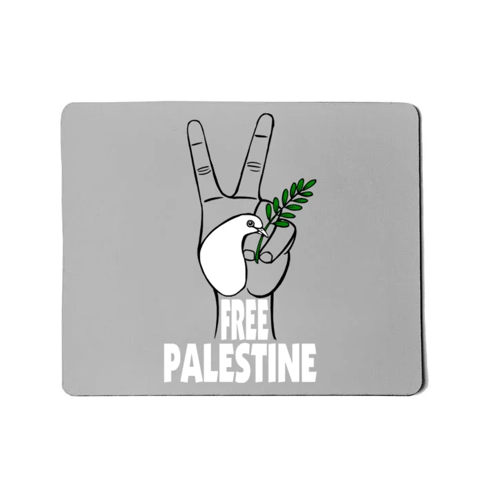 West Bank Middle East Peace Dove Olive Branch Free Palestine Mousepad