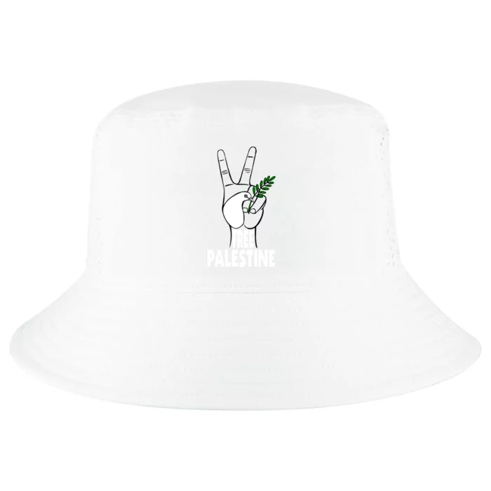 West Bank Middle East Peace Dove Olive Branch Free Palestine Cool Comfort Performance Bucket Hat