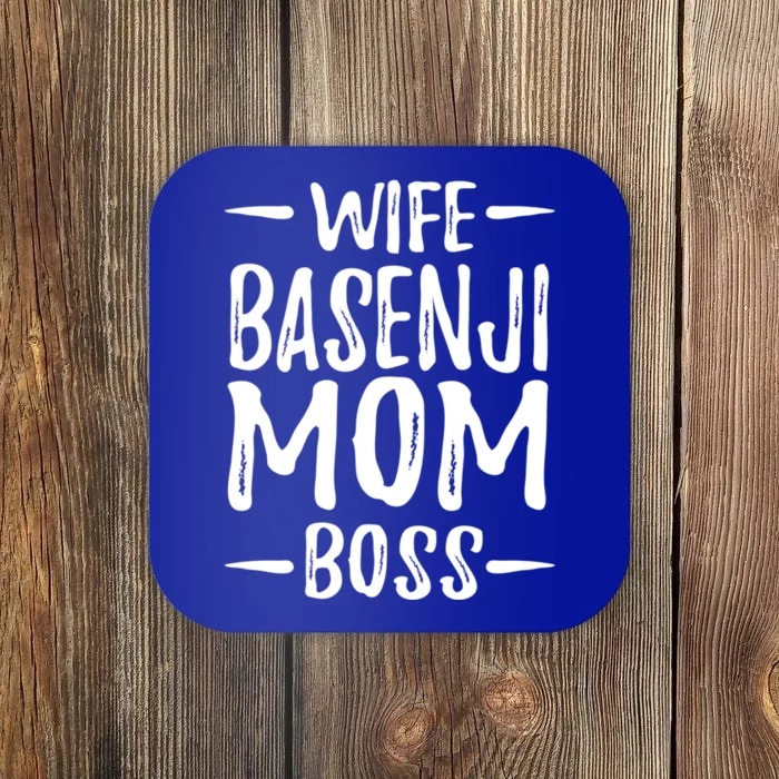 Wife Basenji Mom Boss Funny Dog Mom Gift Idea Gift Coaster