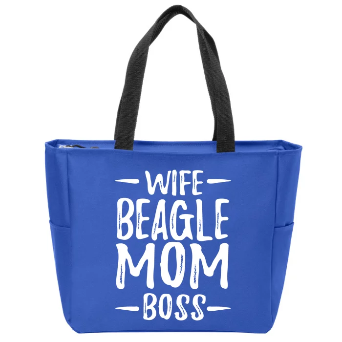 Wife Beagle Mom Boss Funny Dog Mom Gift Idea Gift Zip Tote Bag