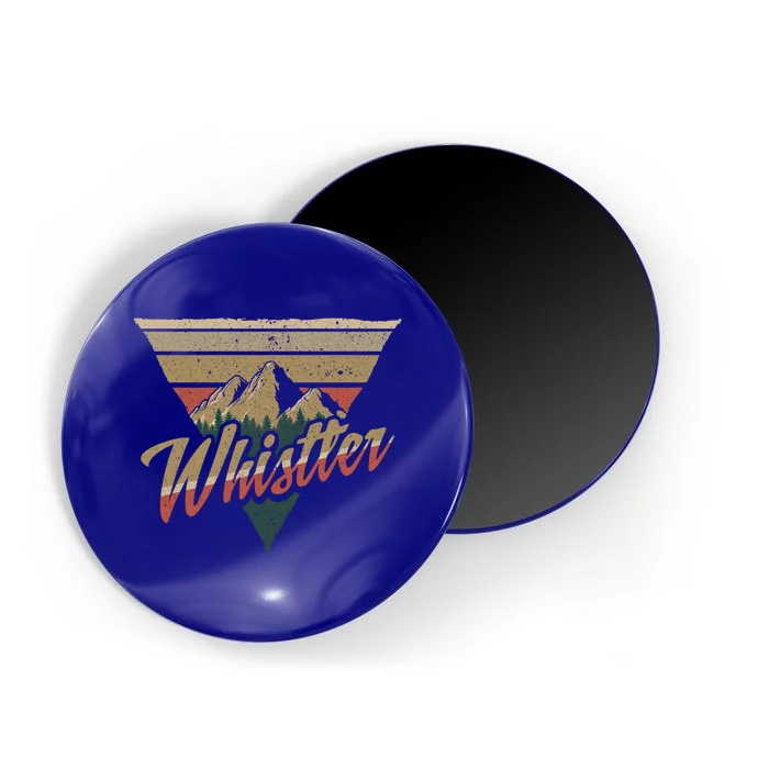 Whistler Blackcomb Mountain Illustration Vacation Souvenir Gift Magnet