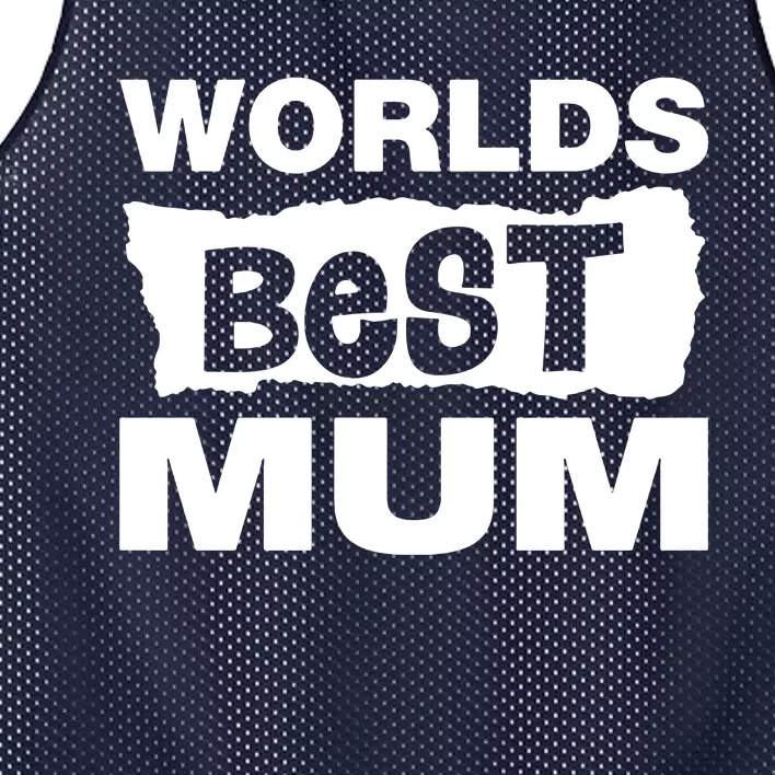 Worlds Best Mum Mesh Reversible Basketball Jersey Tank