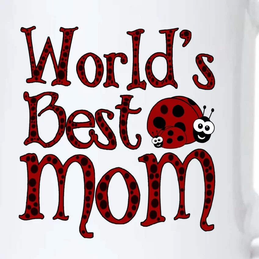 Worlds Best Mom Ladybugs Black Color Changing Mug