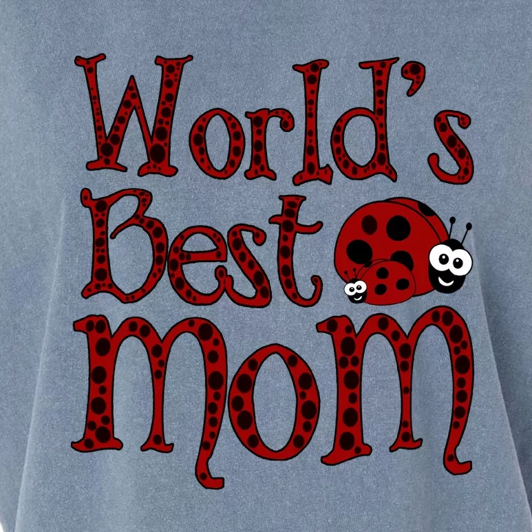 Worlds Best Mom Ladybugs Garment-Dyed Women's Muscle Tee