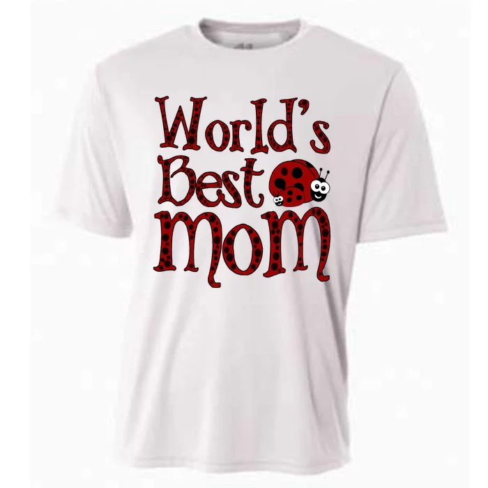 Worlds Best Mom Ladybugs Cooling Performance Crew T-Shirt