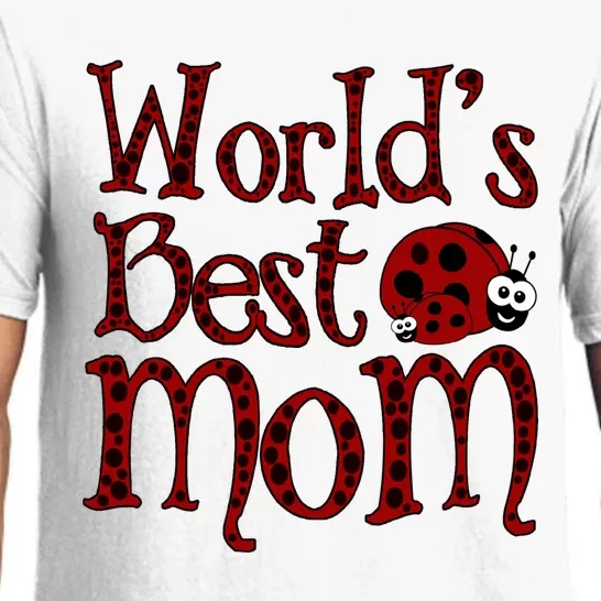 Worlds Best Mom Ladybugs Pajama Set