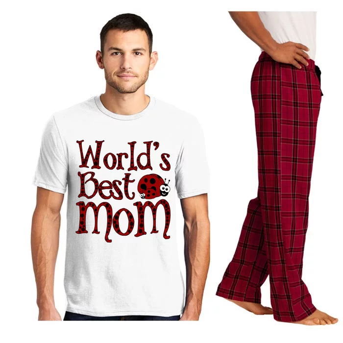 Worlds Best Mom Ladybugs Pajama Set