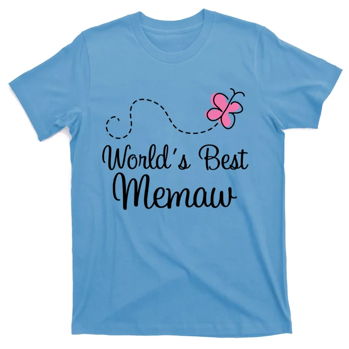 Worlds Best Memaw Grandma Gift T-Shirt