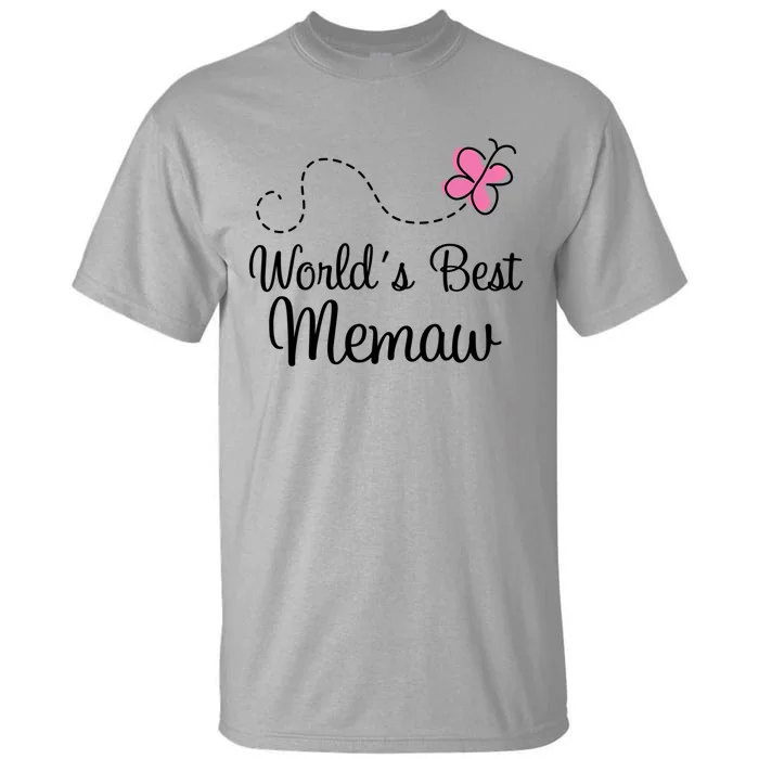 Worlds Best Memaw Grandma Gift Tall T-Shirt