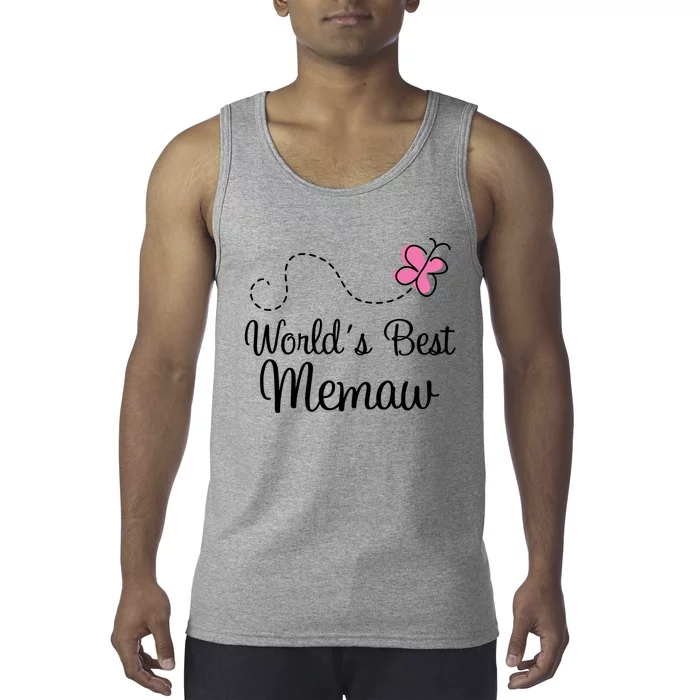 Worlds Best Memaw Grandma Gift Tank Top