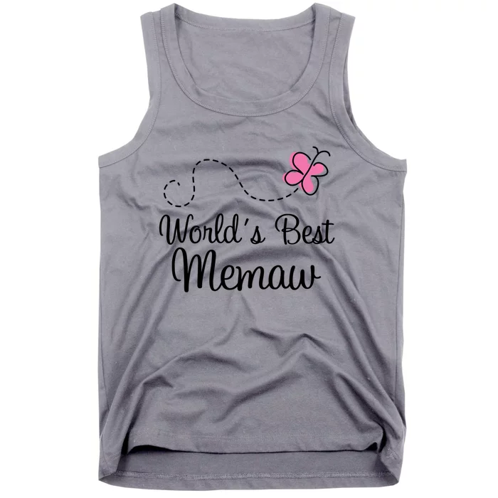 Worlds Best Memaw Grandma Gift Tank Top