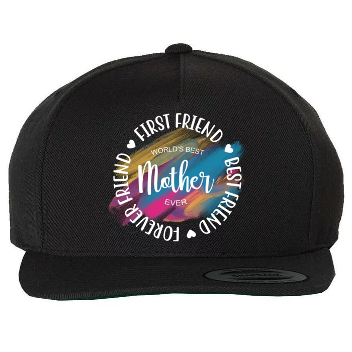 Worlds Best Mother Ever Cute Mother's Day Gift Wool Snapback Cap