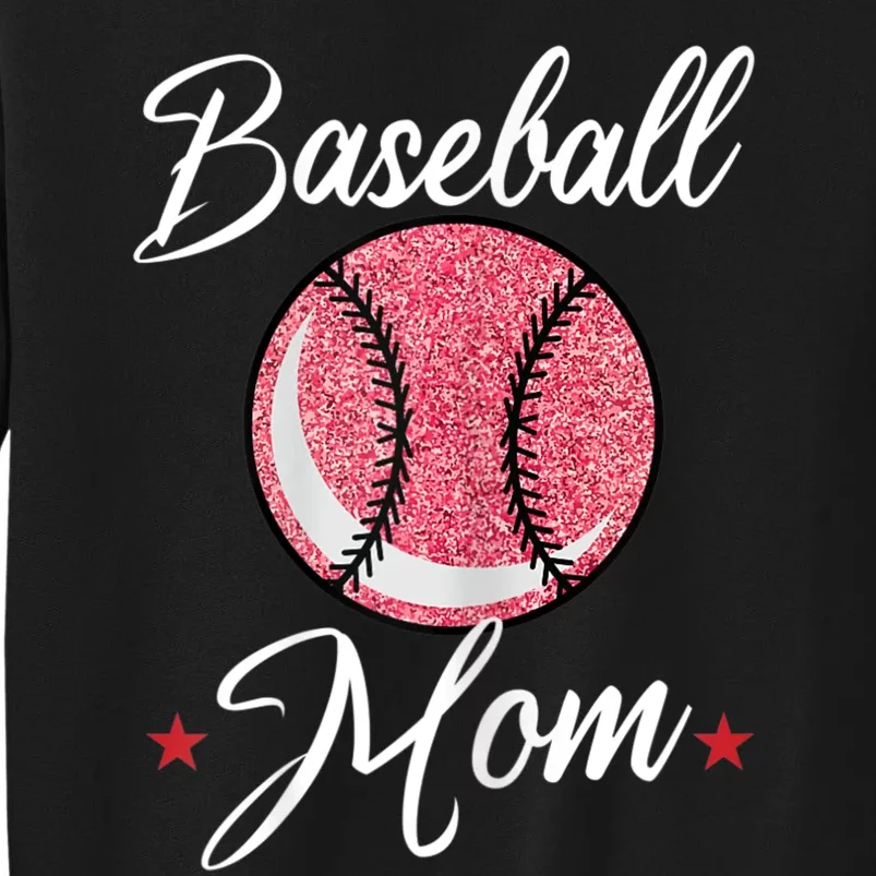 Womens Baseball Mom Cool Sport Mommy Mama Momma Wife Mother Sweatshirt