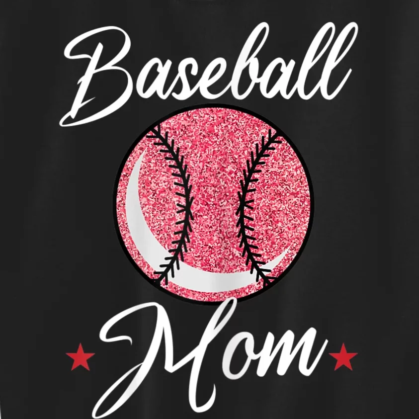 Womens Baseball Mom Cool Sport Mommy Mama Momma Wife Mother Kids Sweatshirt