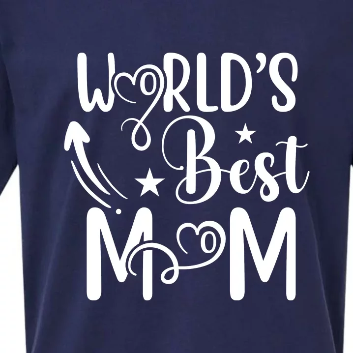 Worlds Best Mom Sueded Cloud Jersey T-Shirt