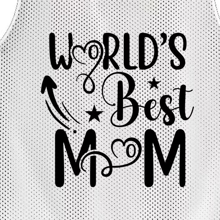 Worlds Best Mom Mesh Reversible Basketball Jersey Tank