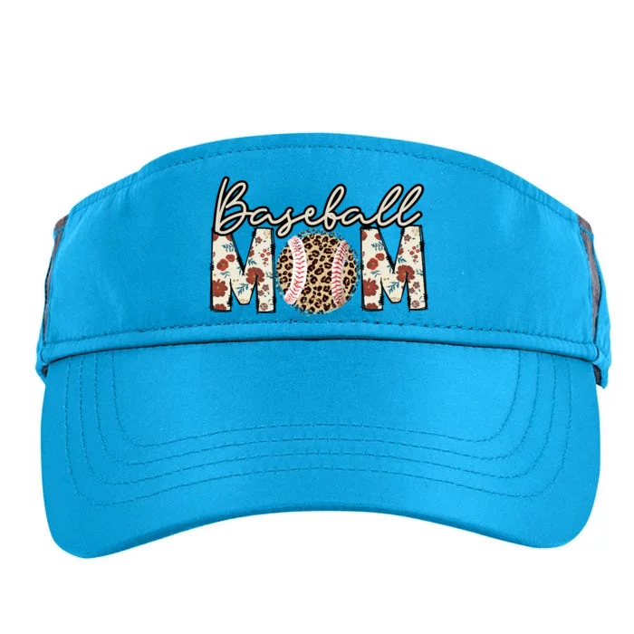 Women Baseball Mom Leopard Game Day Baseball Mothers Day Adult Drive Performance Visor