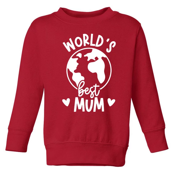 Worlds Best Mum Toddler Sweatshirt