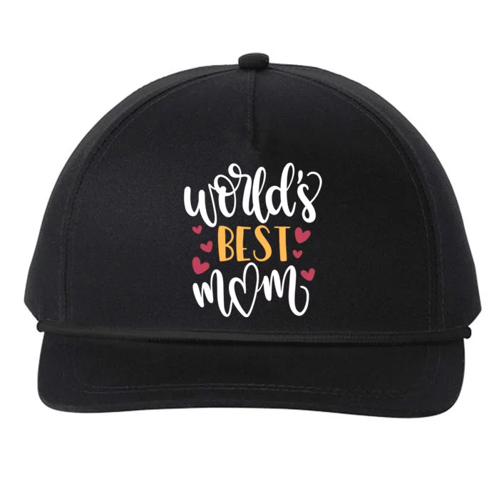 World's Best Mom Love Gift Snapback Five-Panel Rope Hat