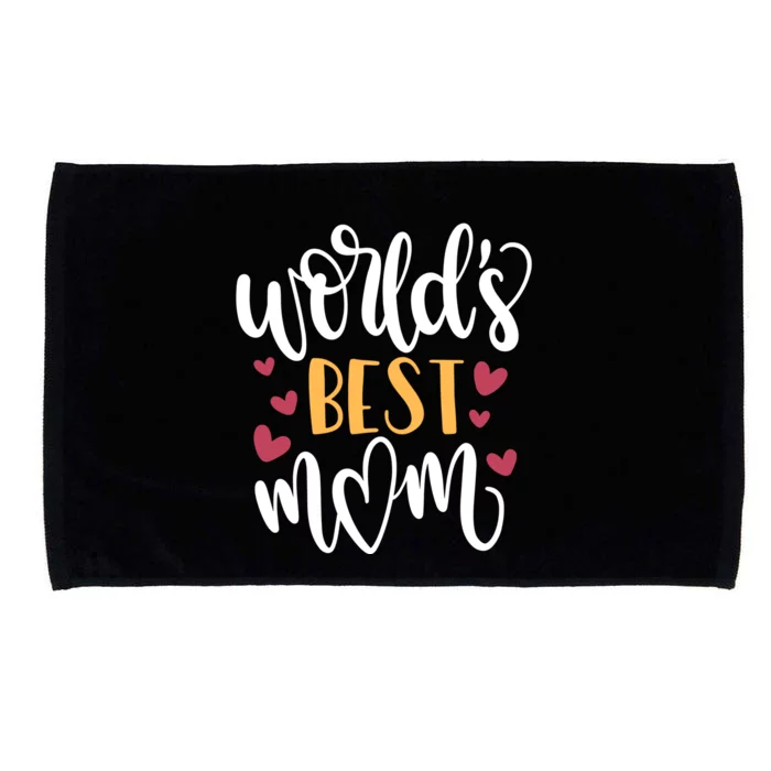 World's Best Mom Love Gift Microfiber Hand Towel