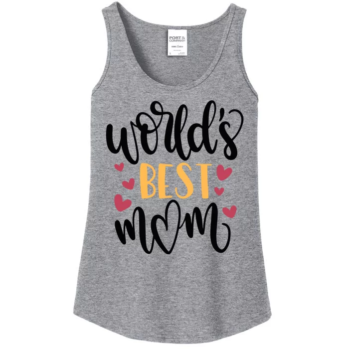 World's Best Mom Love Gift Ladies Essential Tank