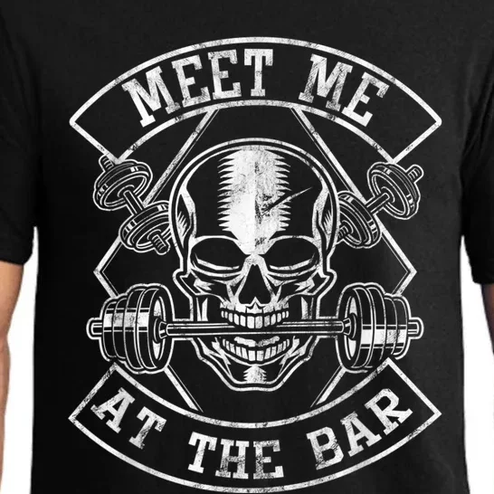 Weightlifting Bodybuilding Meet Me At The Bar Powerlifting Pajama Set