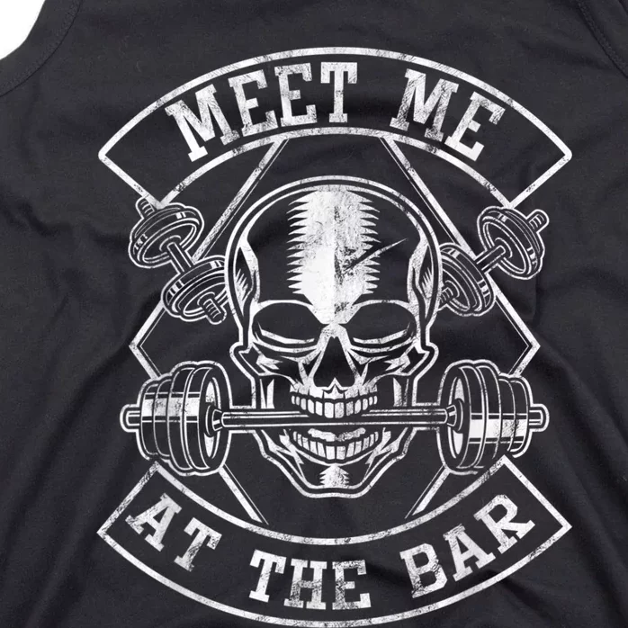 Weightlifting Bodybuilding Meet Me At The Bar Powerlifting Tank Top