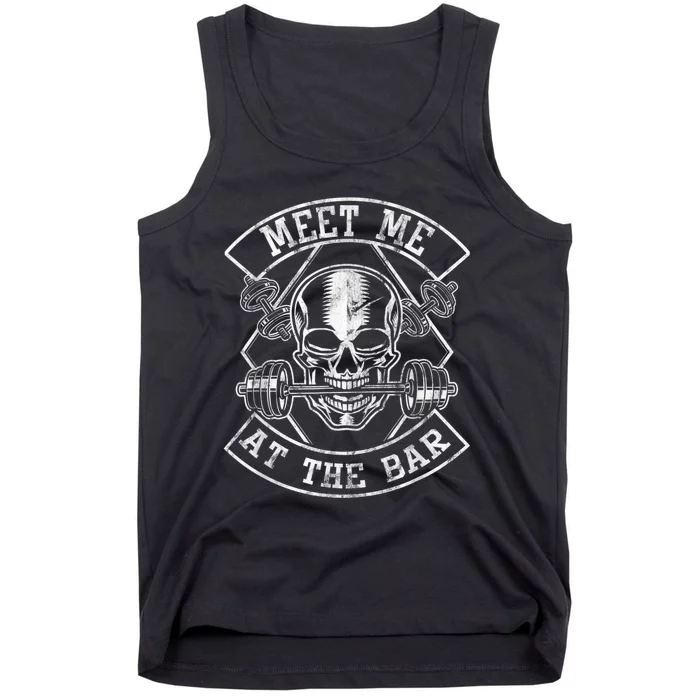 Weightlifting Bodybuilding Meet Me At The Bar Powerlifting Tank Top