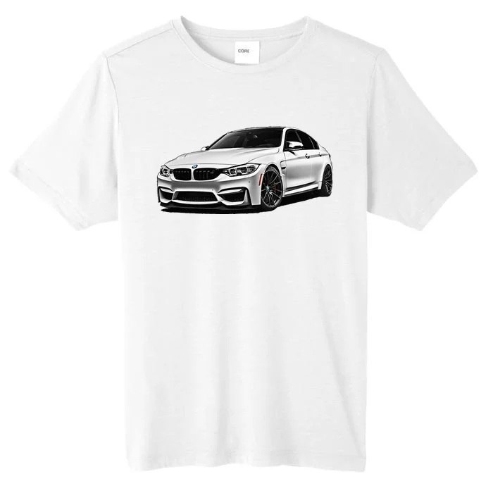 White Beamer M3m4 Sedan Sports Car Art M Series ChromaSoft Performance T-Shirt