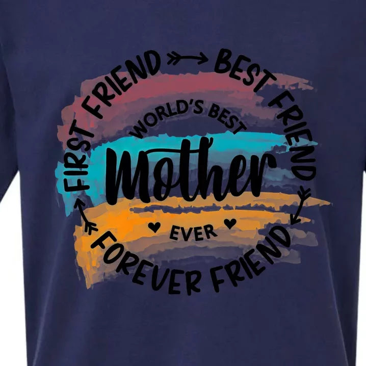 World's Best Mother Ever Best Mama Mother's Day Gift Idea For Mama Sueded Cloud Jersey T-Shirt