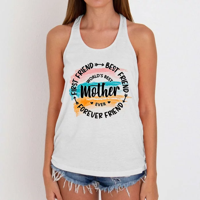 World's Best Mother Ever Best Mama Mother's Day Gift Idea For Mama Women's Knotted Racerback Tank