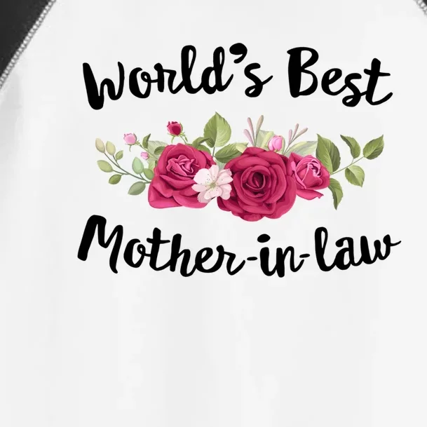 Worlds Best Mother In Law Groom Bride Ideas Weeding Party Cool Gift Toddler Fine Jersey T-Shirt