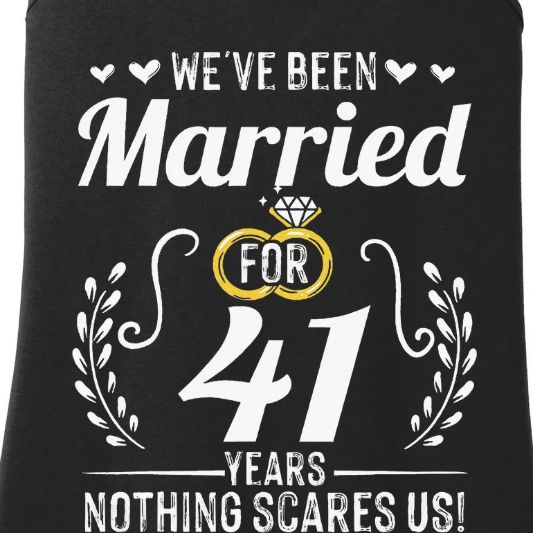 We've Been Married For 41 Years For Couples 41st Anniversary Ladies Essential Tank