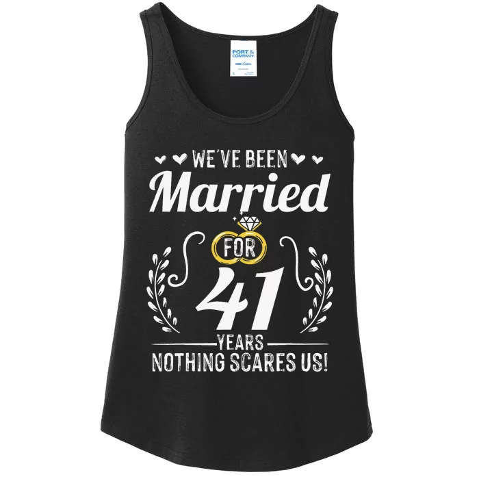 We've Been Married For 41 Years For Couples 41st Anniversary Ladies Essential Tank