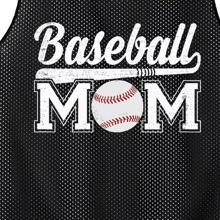 Wo Baseball Mom Mothers Day for Mama Mommy of Baseball Player Mesh Reversible Basketball Jersey Tank