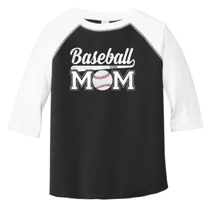 Wo Baseball Mom Mothers Day for Mama Mommy of Baseball Player Toddler Fine Jersey T-Shirt