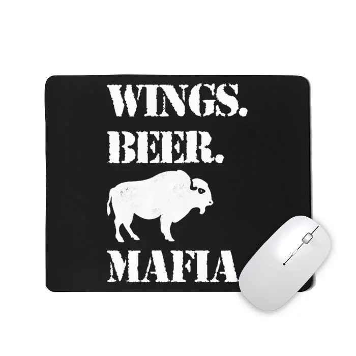 Wings Beer Mafia Buffalo Ny Buffalo Football Mousepad