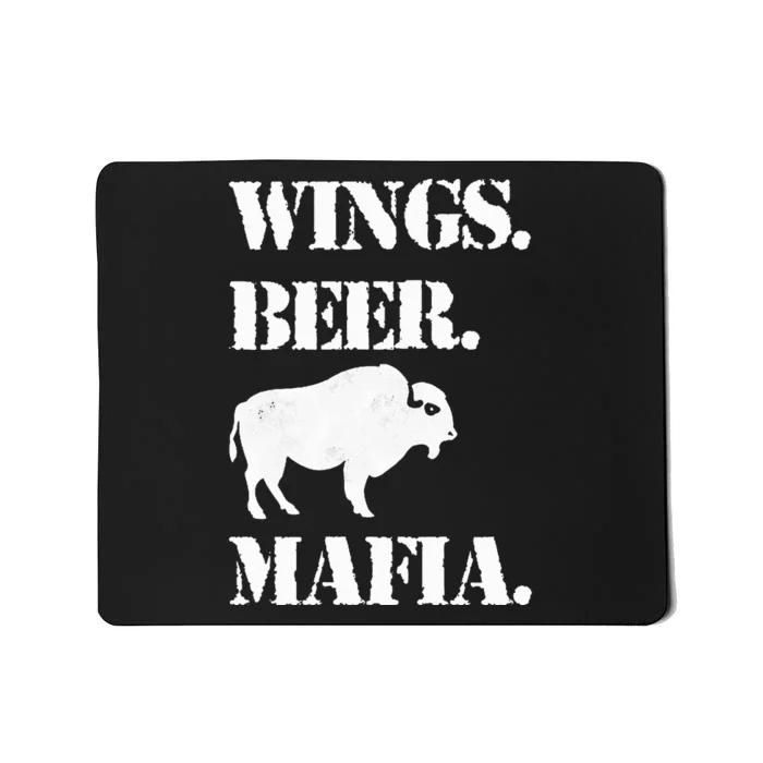 Wings Beer Mafia Buffalo Ny Buffalo Football Mousepad